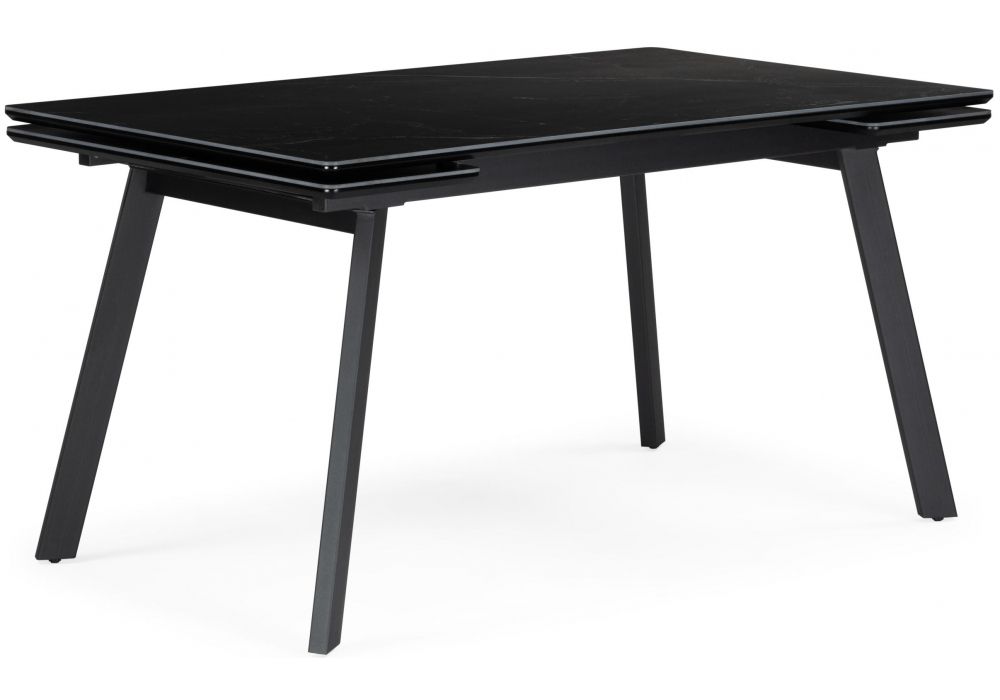 Керамический стол Норман 120(180)х80 shakespeare black - черный