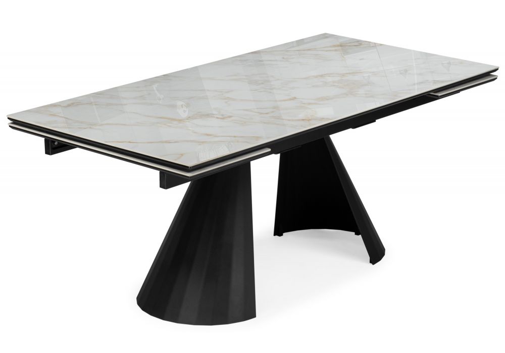 Керамический стол Шелтон 180(260)x90 carla larkin - черный