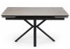 Керамический стол Старлайт 120(180)х80 carmen light grey - черный - 2