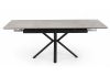 Керамический стол Старлайт 120(180)х80 carmen light grey - черный - 4