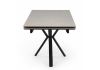 Керамический стол Старлайт 140 (200) х 80 carmen light grey - черный - 3
