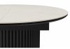 Керамический стол Стивен 100(140) capmen light gray - черный - 4