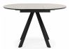 Керамический стол Трейси 90 carmen light gray - черный - 3