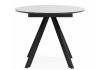 Керамический стол Трейси 90 snow white - черный - 3