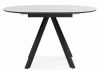 Керамический стол Трейси 90 snow white - черный - 4