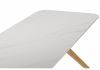 Керамический стол Unika 180x80 белый спеченный камень - светлое дерево - 4