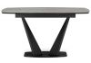 Керамический стол Вейл 140(180)х80 larka grey - черный - 2