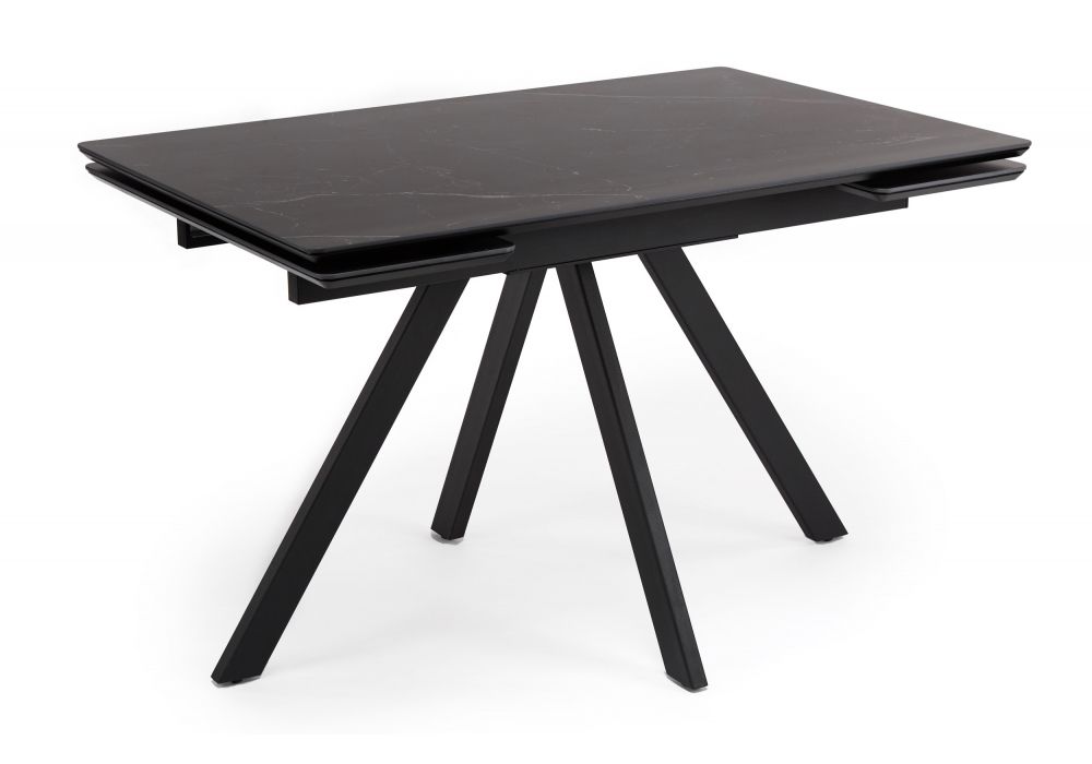 Керамический стол Вилли 120(180)х80 shakespeare black - черный