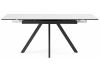Керамический стол Вилли 120(180)х80 snow alpin white - черный - 4