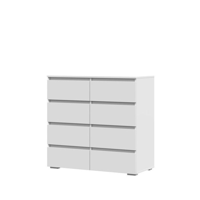 Хелен КМ 04 Комод 8 ящиков (1002х958х460) белый-белый