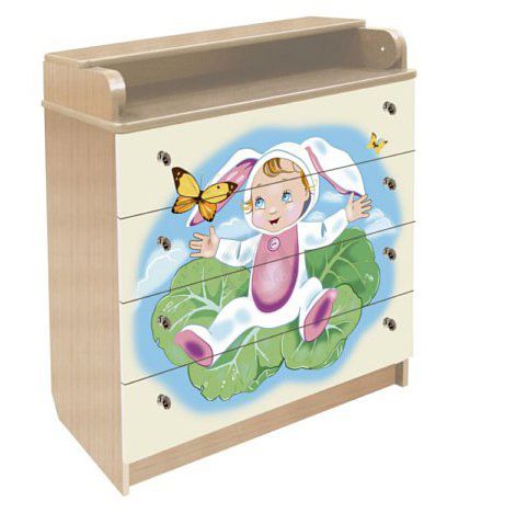 КМА (КМП) 80-4-35 Комод с трансфор. крышкой КАПУСТА (орех)