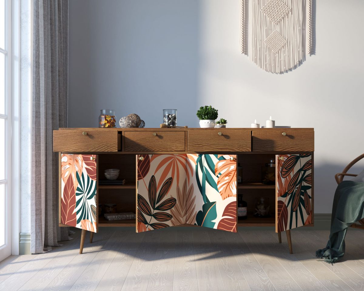 Комод "Berber" четыре дверки и четыре ящика 25 принт