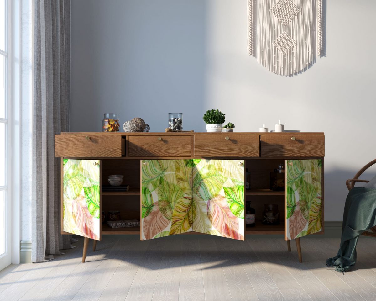 Комод "Berber" четыре дверки и четыре ящика 29 принт