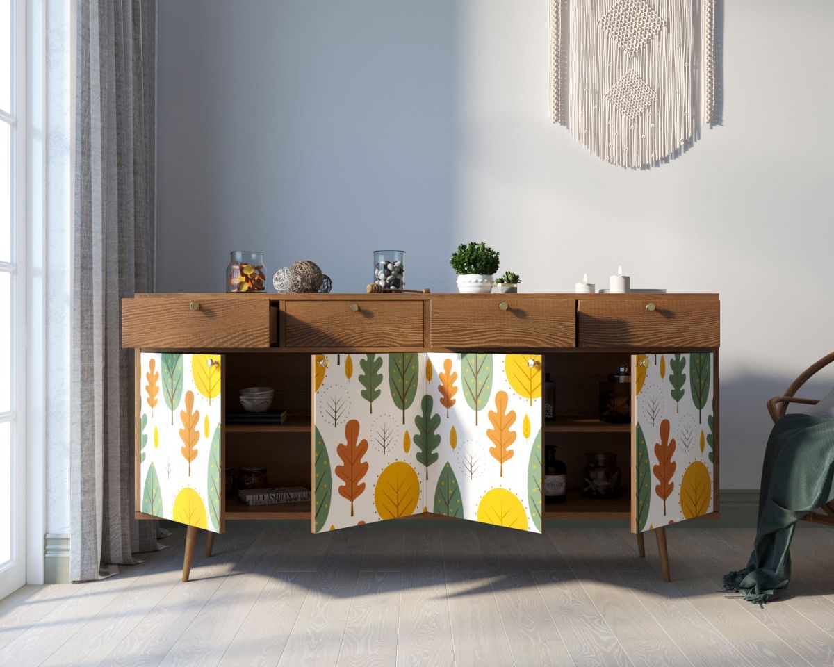 Комод "Berber" четыре дверки и четыре ящика 30 принт