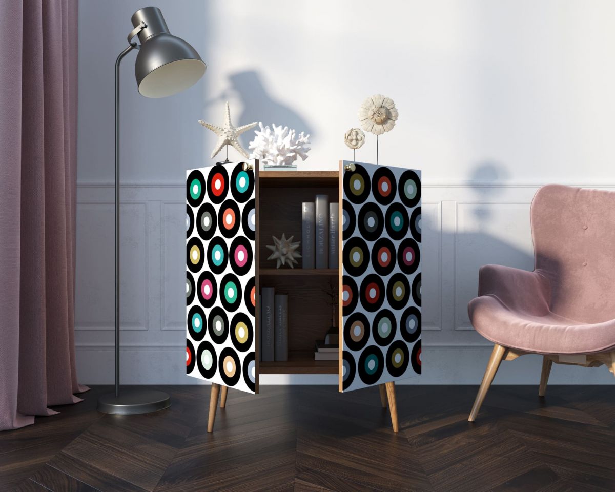 Комод "Berber" две дверки малый 37 принт