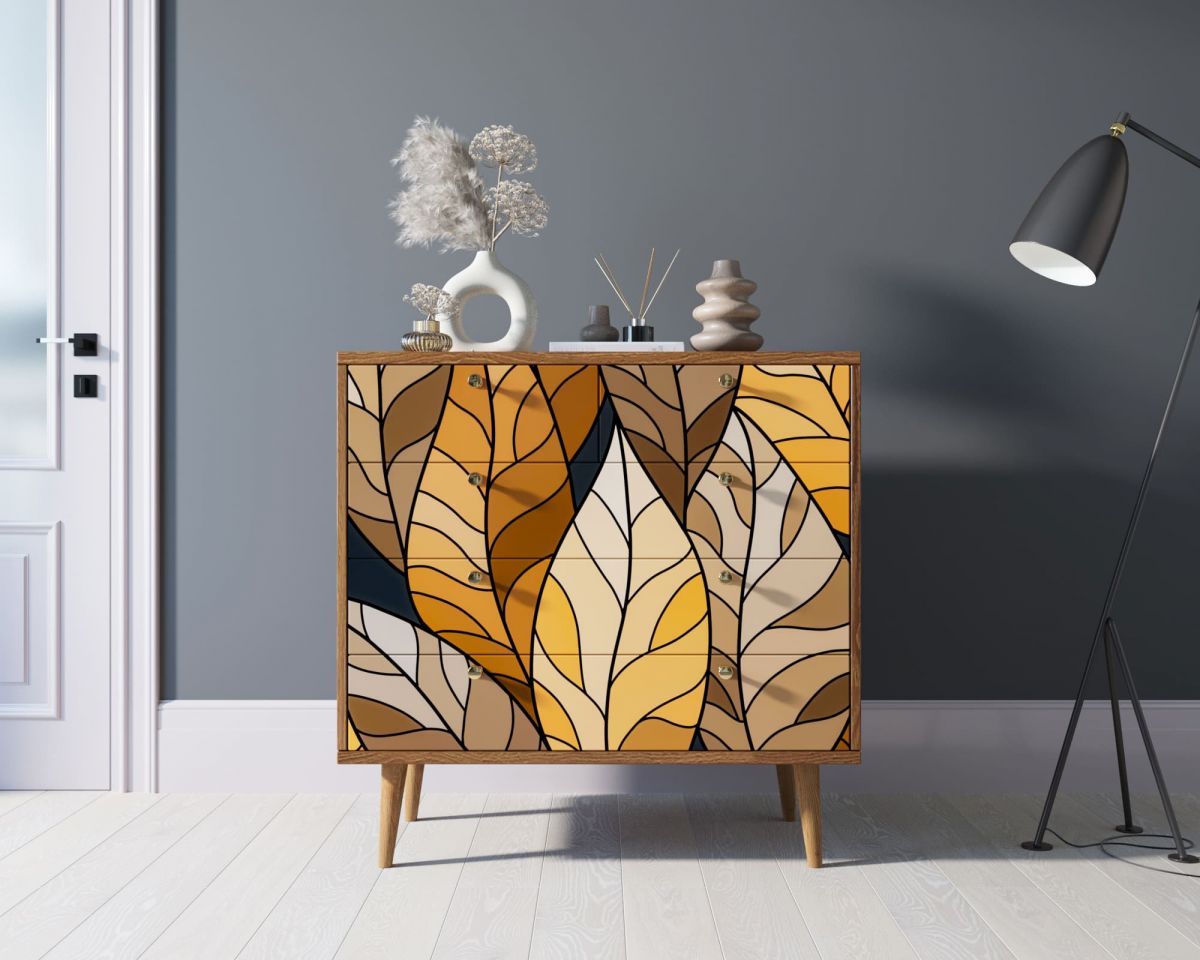 Комод "Berber" пять ящиков 08 принт арт BB36-Print_08