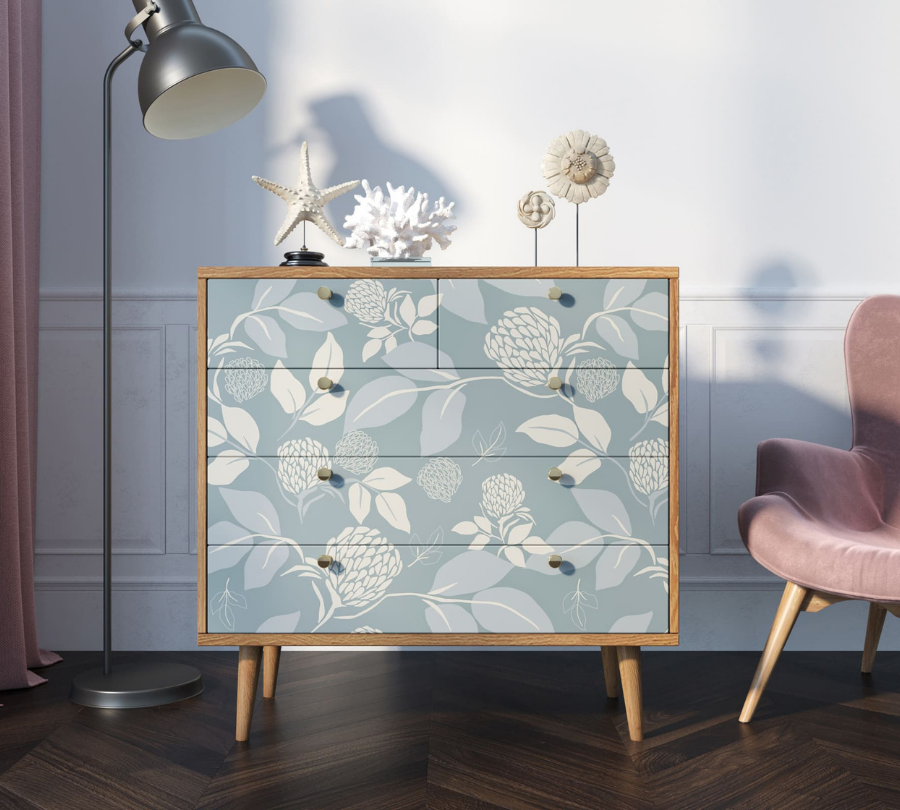 Комод "Berber" пять ящиков 39 принт