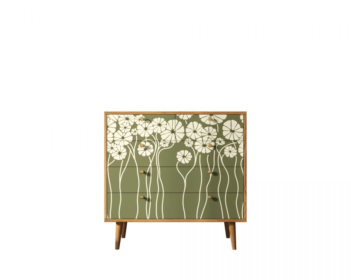 Комод "Berber" пять ящиков арт BB36-Print_53