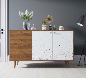 Комод "Berber" с двумя дверками и ящиками 15 принт