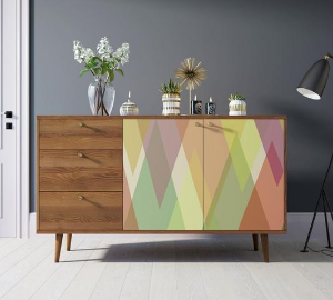 Комод "Berber" с двумя дверками и ящиками 16 принт