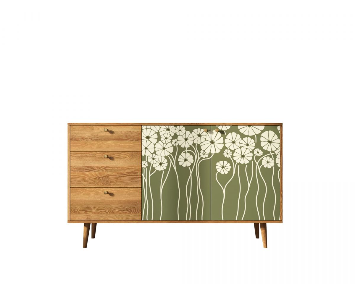 Комод "Berber" с двумя дверками и ящиками арт BB05-Print_53