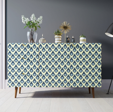 Комод "Berber" с двумя дверками и ящиками принт 13