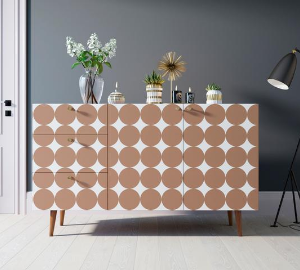 Комод "Berber" с двумя дверками и ящиками принт 17