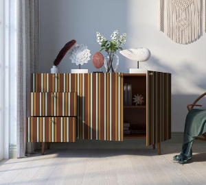 Комод "Berber" с двумя дверками и ящиками принт 20