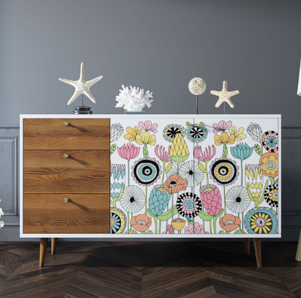 Комод "Berber" с двумя дверками и ящиками