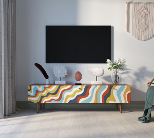 Комод "Berber" с ящиками низкий под TV 21 принт