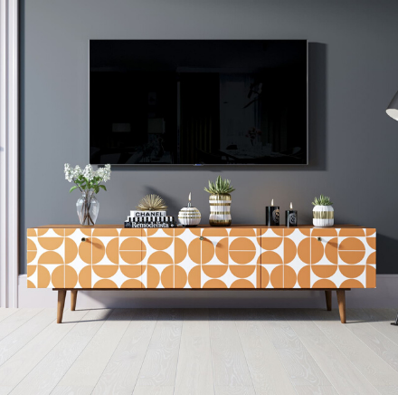 Комод "Berber" с ящиками низкий под TV принт 14