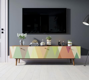 Комод "Berber" с ящиками низкий под TV принт 16