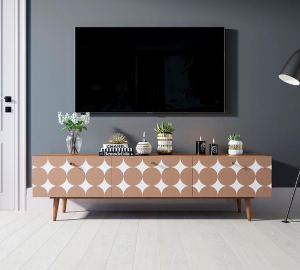 Комод "Berber" с ящиками низкий под TV принт 17