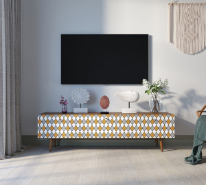 Комод "Berber" с ящиками низкий под TV принт 22