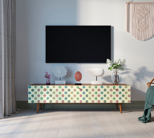 Комод "Berber" с ящиками низкий под TV принт 24