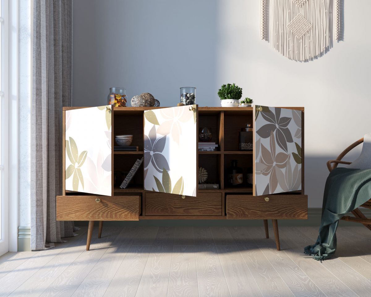 Комод "Berber" три дверки и три ящика 27 принт