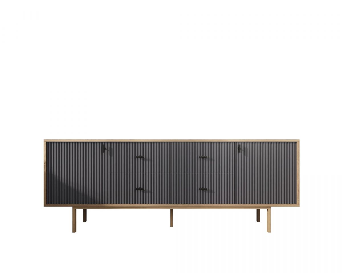 Комод две дверки и четыре ящика "Emerson" арт EM19-7024-L