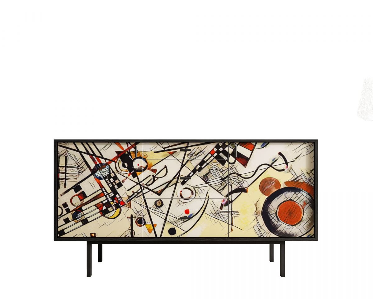 Комод две дверки и три ящика "Emerson" by Kandinsky арт EM08-Print_01