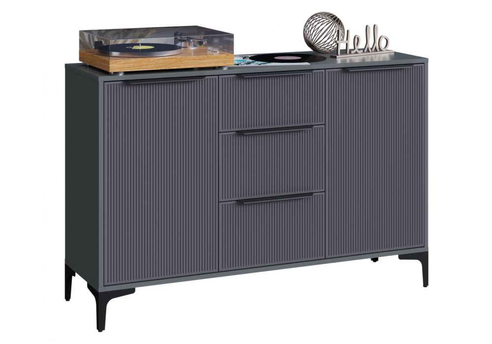 Комод Иадама графит - графит софт
