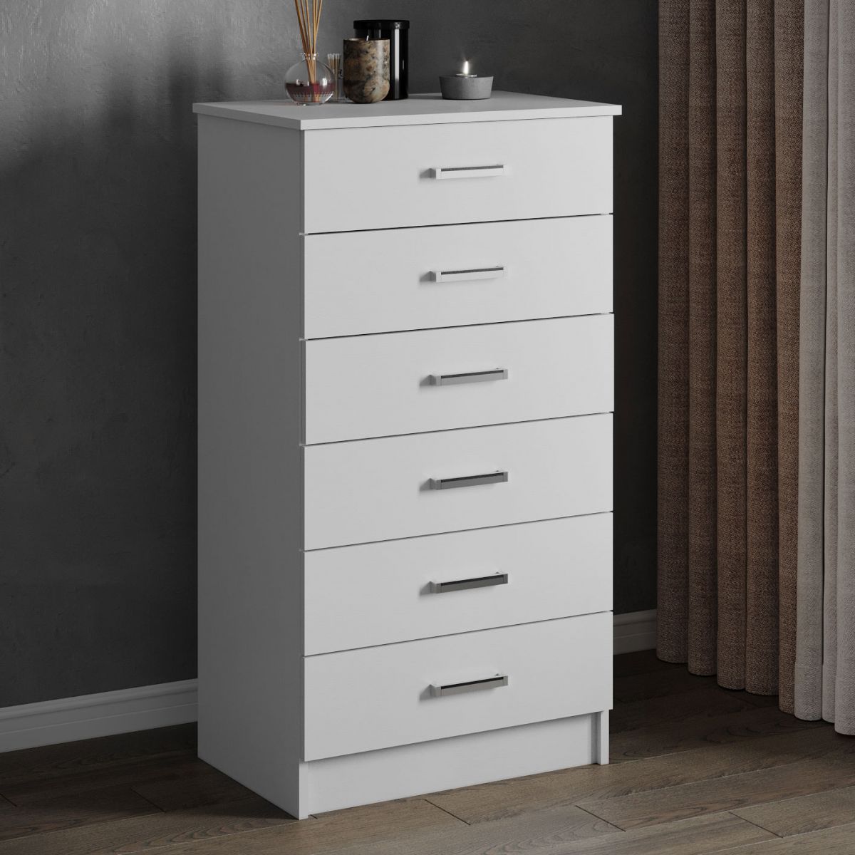 Комод Катрин 4 (1160х620х435) белый