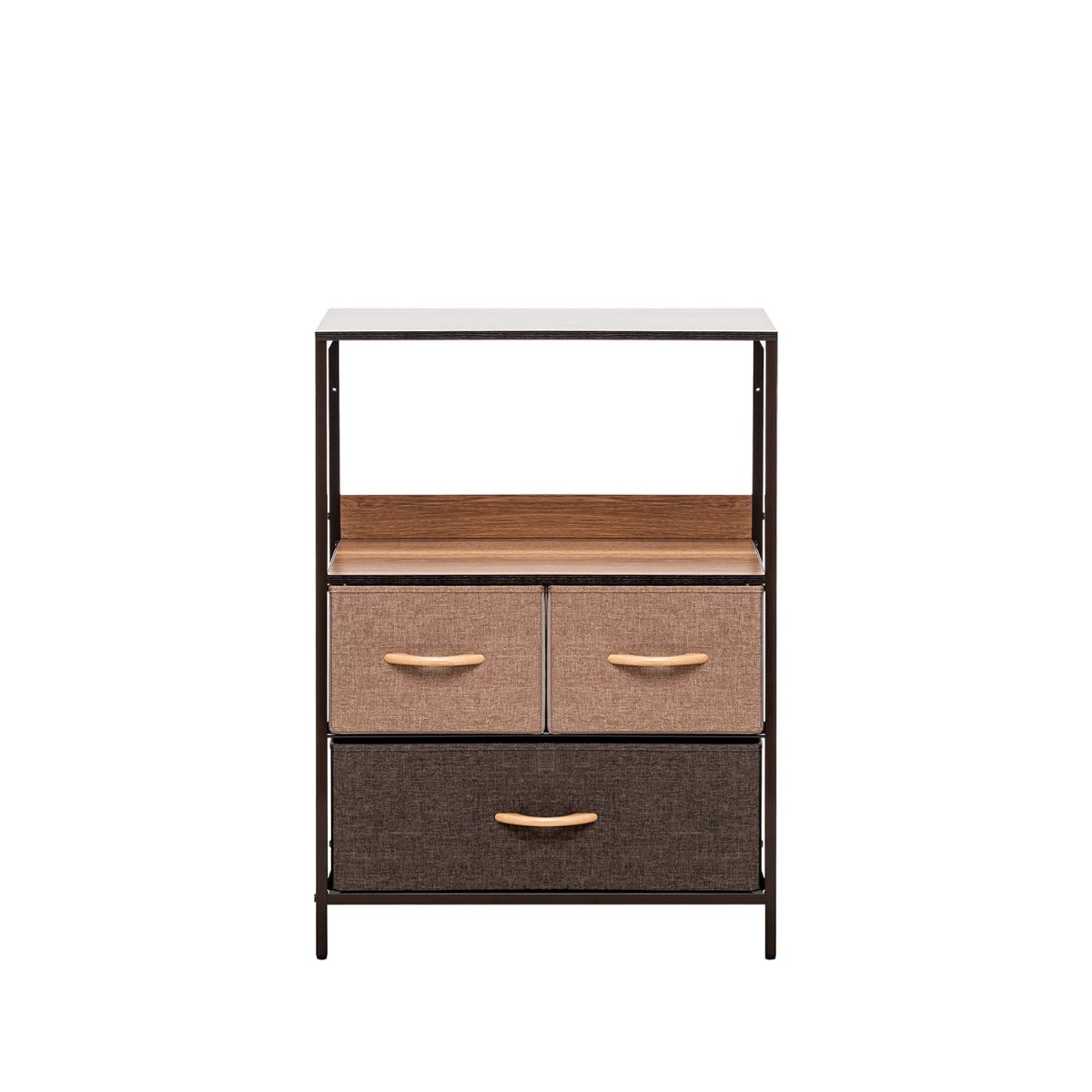 Комод Leset Локи 3 ящ., Коричневый, Коричневый, Бежевый, светло-коричневый, темно-коричневый