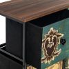 Комод Leset Лунет 9 ящ., Чёрный, Мульти зеленый Коричневый - 8