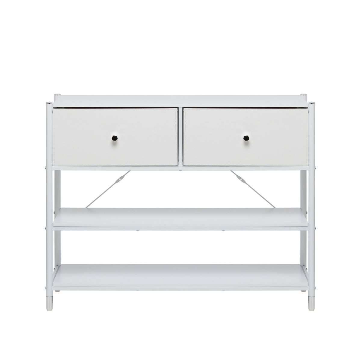 Комод Leset Нирита-Хайди с полками 2 ящика, Белый, Белый Белый