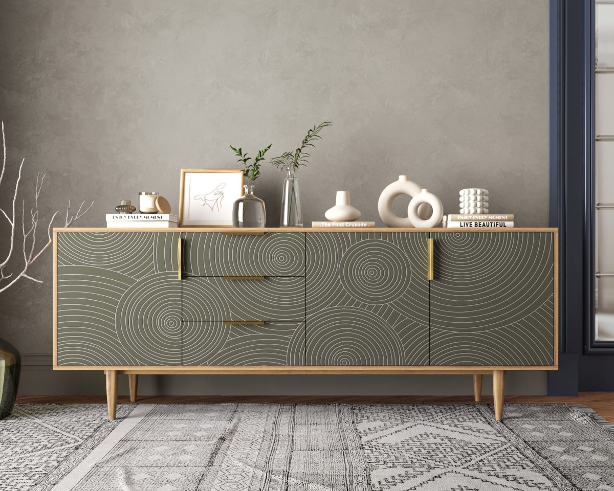 Комод "Line" удлиненный R25-darkgreen