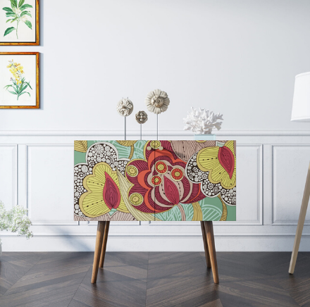 Комод на высоких ножках "Berber" малый 6 принт