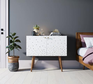 Комод на высоких ножках "Berber" малый принт 15
