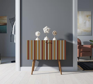 Комод на высоких ножках "Berber" малый принт 20