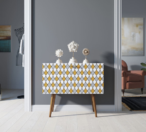 Комод на высоких ножках "Berber" малый принт 22