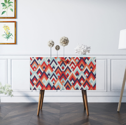 Комод на высоких ножках "Berber" малый принт 2