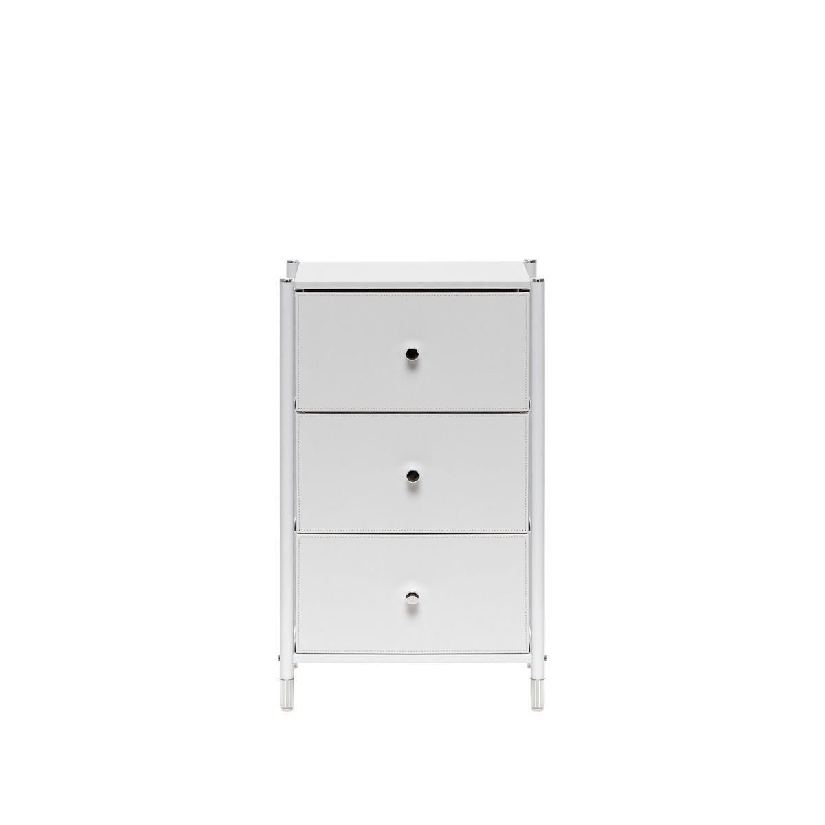 Комод Нирита-Хайди, 3 ящика, Белый, Белый, Белый